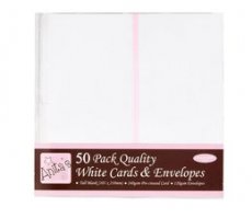Anita's tall cards + envelopes white 50 st
