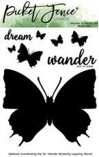 Wander butterfly die + stencil